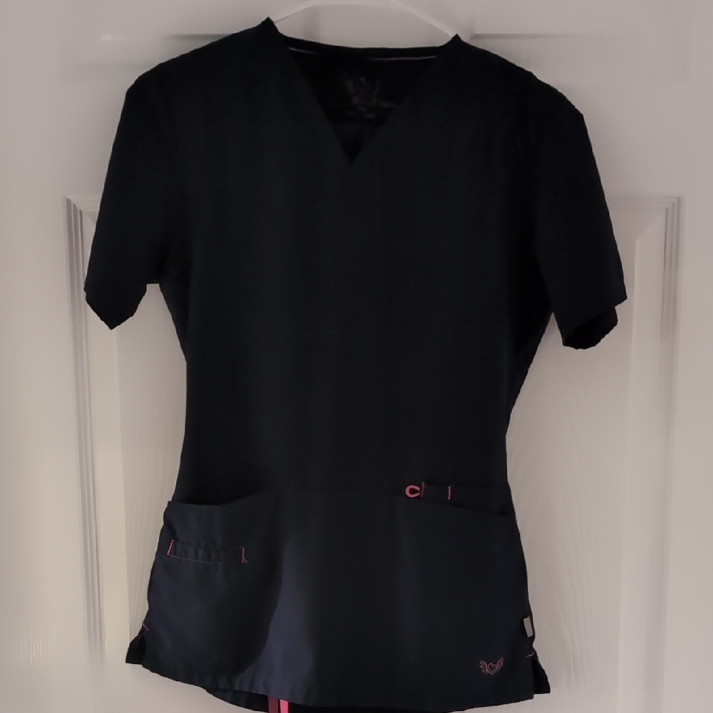 Smitten Navy Scrub Set